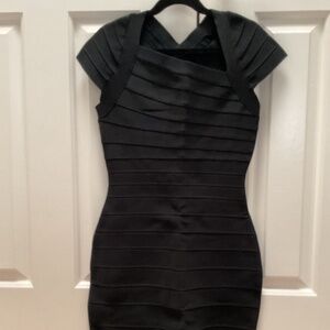 Herve Leger black bandage dress
